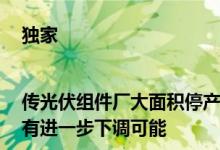 独家|传光伏组件厂大面积停产？知情人士：未出现但7月开工率有进一步下调可能
