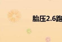  胎压2.6跑高速没问题吧 