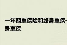 一年期重疾险和终身重疾一起买 重疾险是一年一买还是买终身重疾