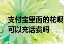支付宝里面的花呗可以充话费吗 支付宝花呗可以充话费吗