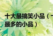 十大最搞笑小品（十大经典搞笑小品推荐笑点最多的小品）