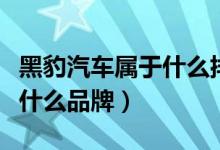黑豹汽车属于什么排量的汽车（黑豹汽车属于什么品牌）