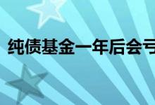 纯债基金一年后会亏钱吗 纯债基金会亏完吗