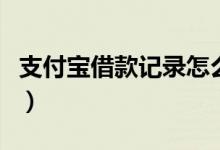 支付宝借款记录怎么删除（支付宝借款有哪些）