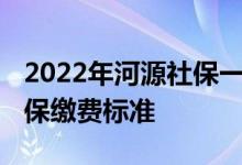 2022年河源社保一二三档费用是多少 河源社保缴费标准 