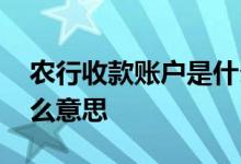 农行收款账户是什么意思 农行账户金卖是什么意思