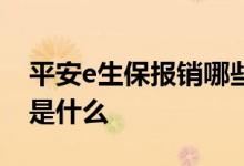 平安e生保报销哪些费用 平安e生保报销范围是什么