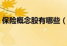 保险概念股有哪些（保险板块龙头股一览表）