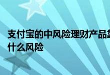 支付宝的中风险理财产品靠谱吗 支付宝理财里的中风险是指什么风险