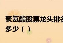 聚氨酯股票龙头排名分析今日聚氨酯股票价格多少（）