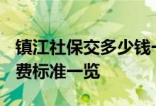 镇江社保交多少钱一个月 2022年镇江社保缴费标准一览 