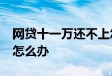网贷十一万还不上怎么办 网贷10几万还不起怎么办