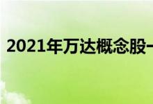 2021年万达概念股一览万达概念股票有哪些
