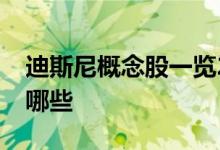 迪斯尼概念股一览2022年迪斯尼概念股票有哪些