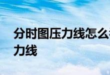 分时图压力线怎么看 怎么看股票分时图的压力线