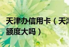 天津办信用卡（天津银行申请天津银行信用卡额度大吗）