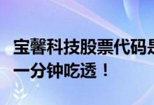 宝馨科技股票代码是什么宝馨科技股票怎么样一分钟吃透！