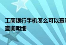 工商银行手机怎么可以查明细 工商银行：如何使用手机银行查询明细