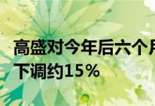 高盛对今年后六个月高品位铁矿石价格的目标下调约15％