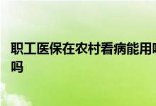 职工医保在农村看病能用吗 缴纳农村医保可以享受特病待遇吗 