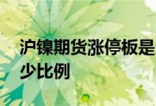 沪镍期货涨停板是多少个点 沪镍涨停板是多少比例