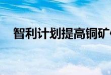 智利计划提高铜矿使用费并改革税收制度