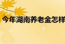 今年湖南养老金怎样个涨法 算算你能涨多少 