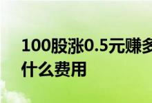 100股涨0.5元赚多少 买股票100股扣5元是什么费用