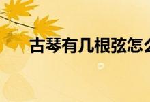 古琴有几根弦怎么读（古琴有几根弦）