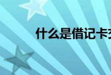 什么是借记卡交易 什么是借记卡