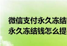 微信支付永久冻结钱可以提出来吗 微信支付永久冻结钱怎么提
