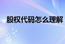 股权代码怎么理解 股权代码能说明什么呢