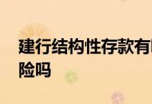 建行结构性存款有哪些 建行结构性存款有风险吗