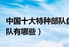 中国十大特种部队盘点（中国最可怕的兵种部队有哪些）
