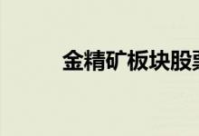 金精矿板块股票2021年名单一览