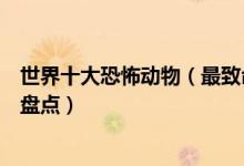 世界十大恐怖动物（最致命的动物有哪些杀伤力最大的动物盘点）