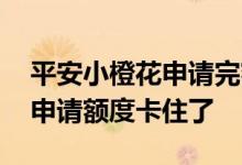 平安小橙花申请完额度怎么取消 平安小橙花申请额度卡住了