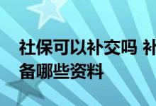 社保可以补交吗 补社保怎么补补社保需要准备哪些资料 