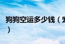 狗狗空运多少钱（宠物托运需要办理什么手续）