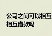 公司之间可以相互代付货款吗 公司之间可以相互借款吗