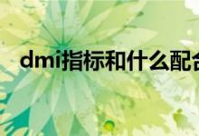 dmi指标和什么配合使用 DMI指标的作用