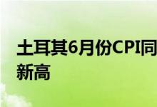土耳其6月份CPI同比增幅近80%续刷24年来新高