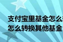 支付宝里基金怎么转换其他基金 支付宝基金怎么转换其他基金