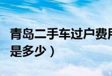 青岛二手车过户费用标准（青岛二手车过户费是多少）