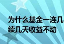 为什么基金一连几天没有收益 基金为什么连续几天收益不动