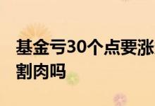 基金亏30个点要涨多少回本 基金亏30个点要割肉吗
