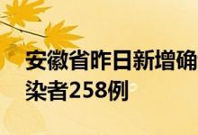 安徽省昨日新增确诊病例29例新增无症状感染者258例