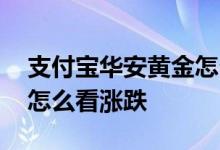 支付宝华安黄金怎么看涨跌 支付宝华安黄金怎么看涨跌