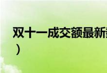 双十一成交额最新数据（成交总额达2684亿）