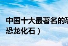 中国十大最著名的恐龙化石（中国知名的十个恐龙化石）